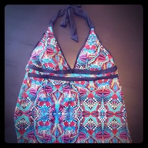 Mossimo Tankini Multicolored Top